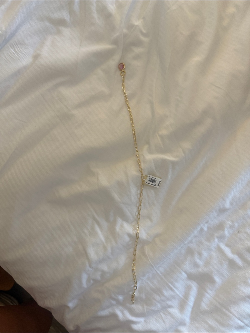 NWT Kendra Scott Daphne link necklace with Pink Charm - Women Jewelry